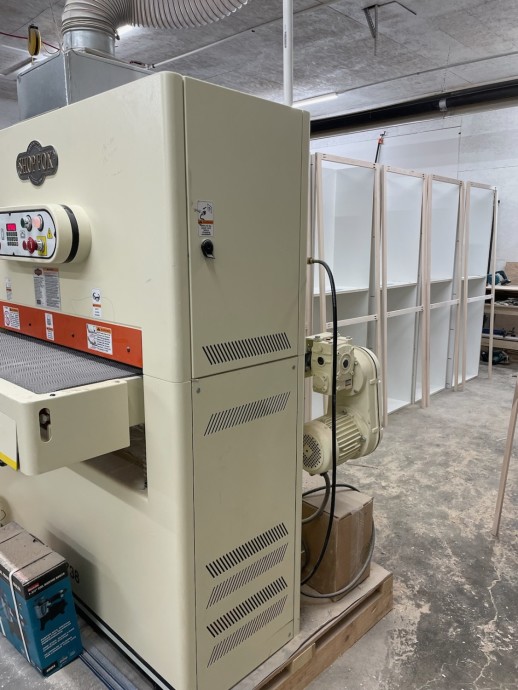 Used Shop Fox Model W1738 Wide Belt Sander | Wurth Baer Machinery