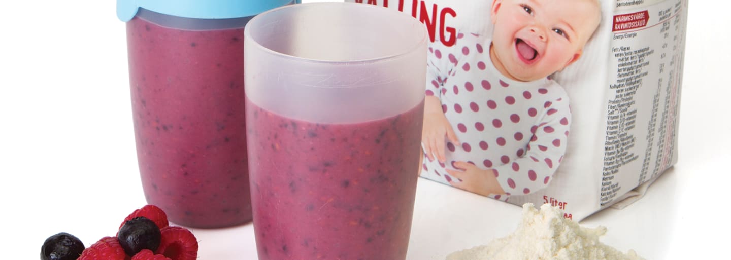 Recept - Bärsmoothie med välling - Semper Barnmat