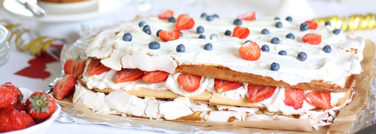 Glutenfri sommartårta med maräng Recept Semper Glutenfritt