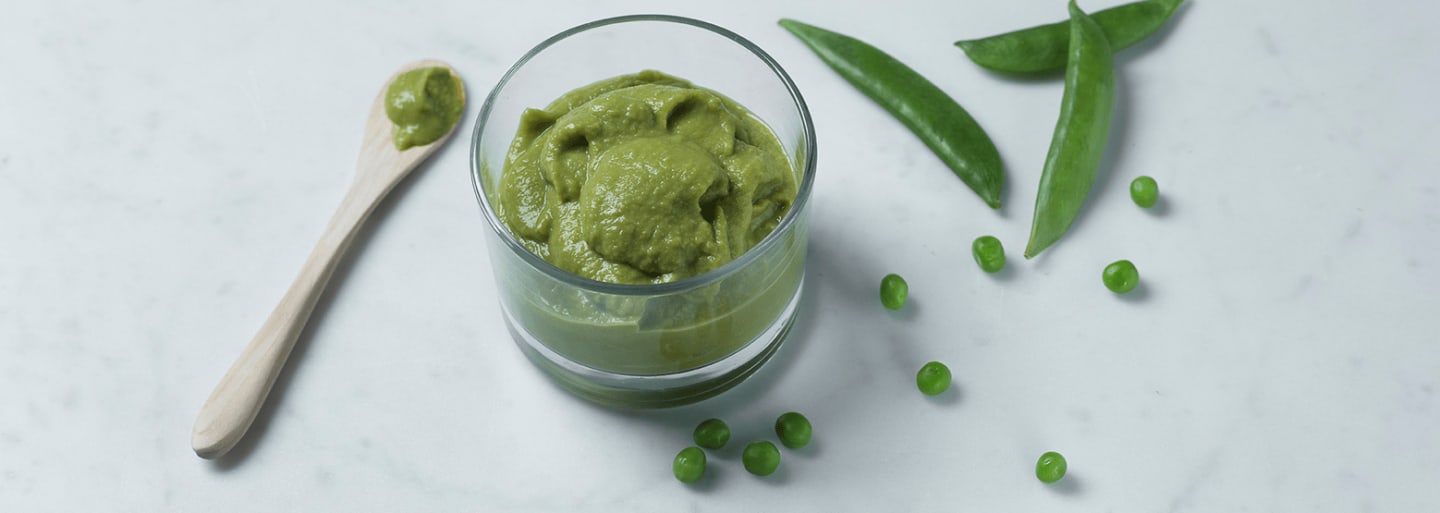 Puré med grønne ærter - opskrift til STEP-metoden