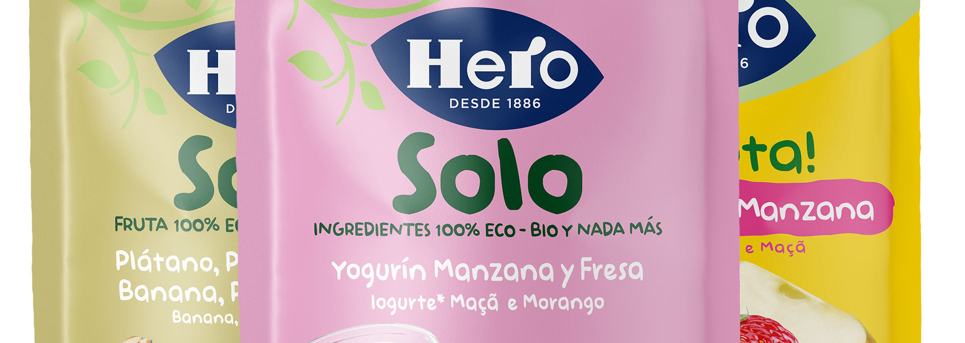 Bolsita Eco Hero Solo manzana, plátano y zanahoria