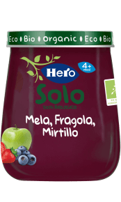 Omogeneizzato Mela, Fragola, Mirtillo biologici