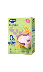 Hero Baby Papilla de 8 Cereales con Galleta - Para Bebés a Partir de los 12  Meses, con 0 % Azúcar Producido ni Añadido - 340 g : :  Alimentación y bebidas