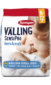 Välling SensiPro med Havre & Majs från Semper Barnmat