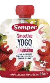 Smoothie Banaani, Jogurtti & Mustikka 6kk | Semper Lastenruoat