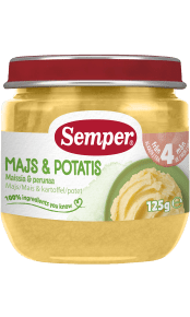 Majs & Potatis 4 månader från Semper Barnmat