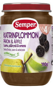Semper Frugtpuré Sveske, pære & æble fra 4 måneder