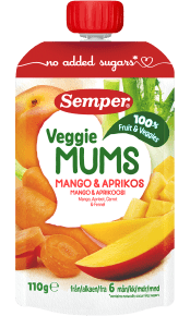 Veggiemums Mango & aprikoosi 110g