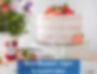Aardbeien-tijm layercake