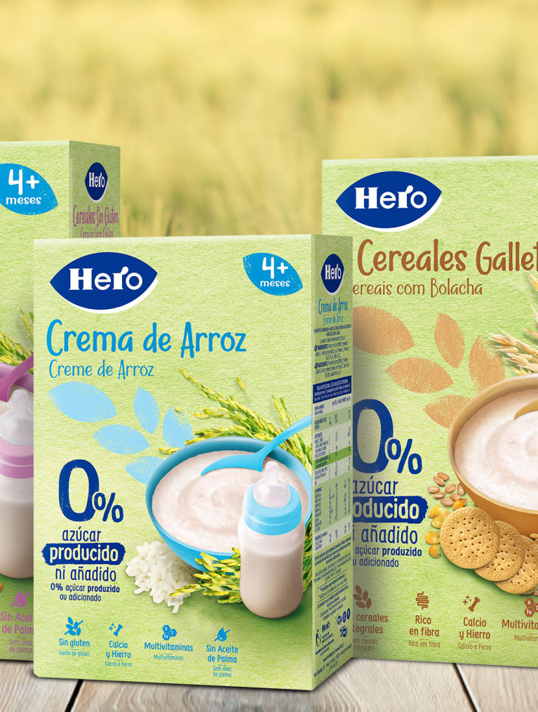 Compra cereales y papillas para tu bebé ✔️Tienda Oficial Hero