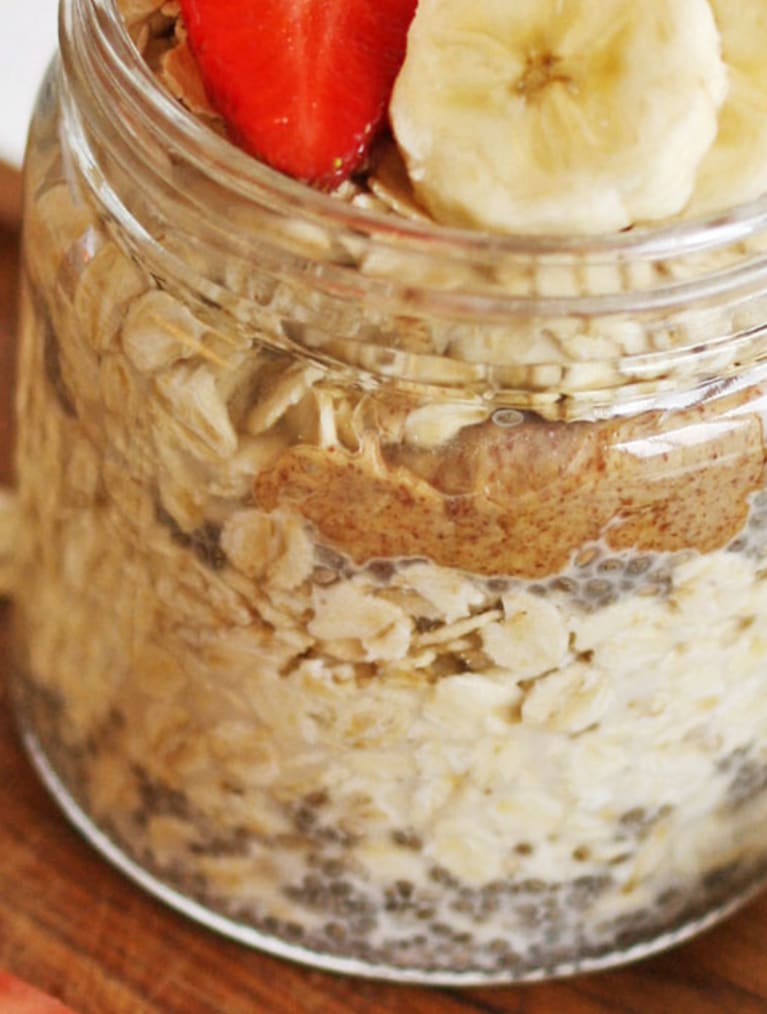 Glutenfri overnight oat i glasburk