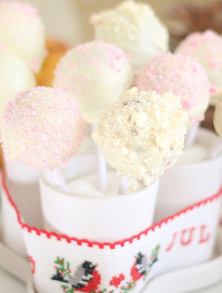 Glutenfria cake pops med topping