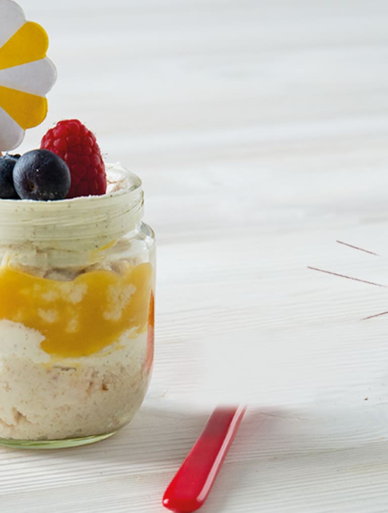 Mini cheesecake med Semper grødpulver - rig på jern