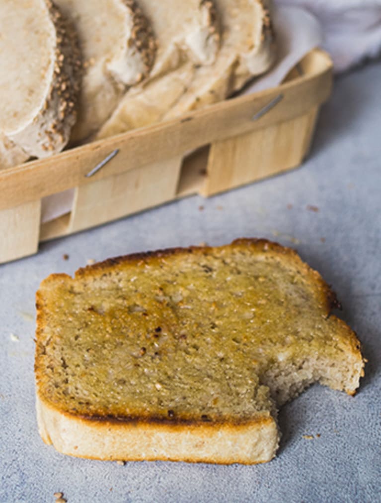 Nydelig Blt Sandwich Med Hjemmelaget Brød