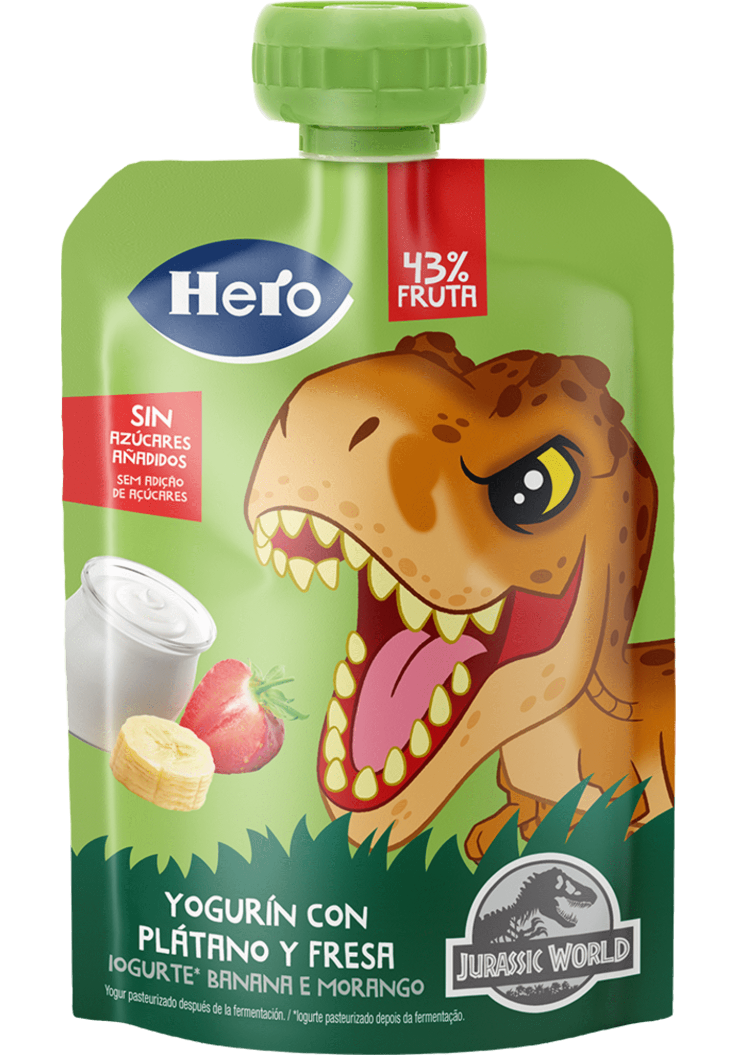 HERO BABY Yogur Plátano y Fresa 120gr Pack 2 » Te Llevo El Agua