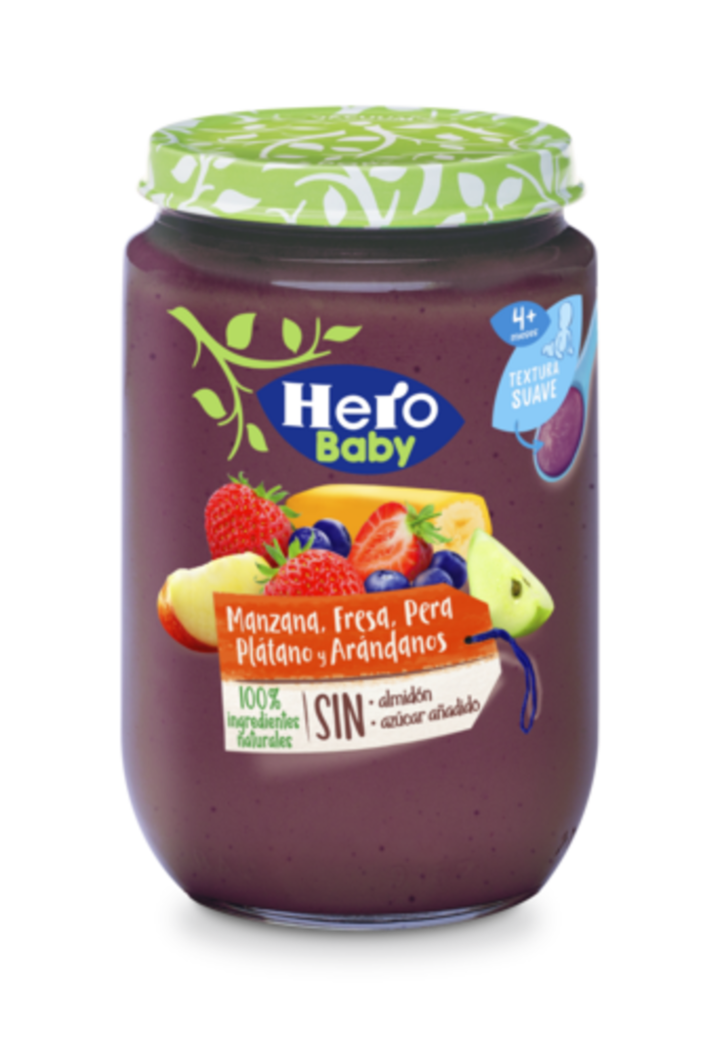 HERO BABY FRUTA MELOCOTÓN Y PLÁTANO TARRITO 235 GR