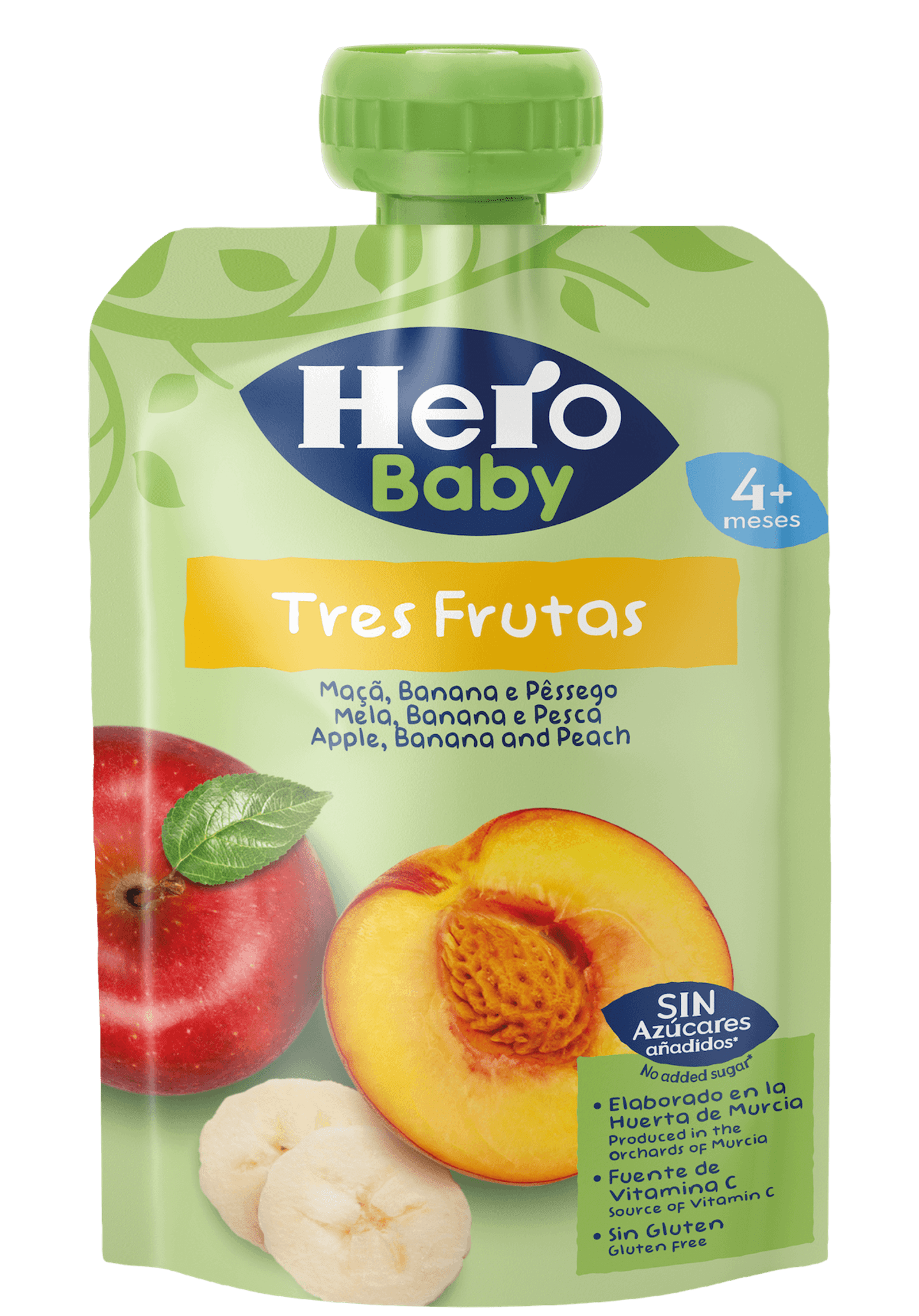 Saqueta Hero maçã banana e pêssego