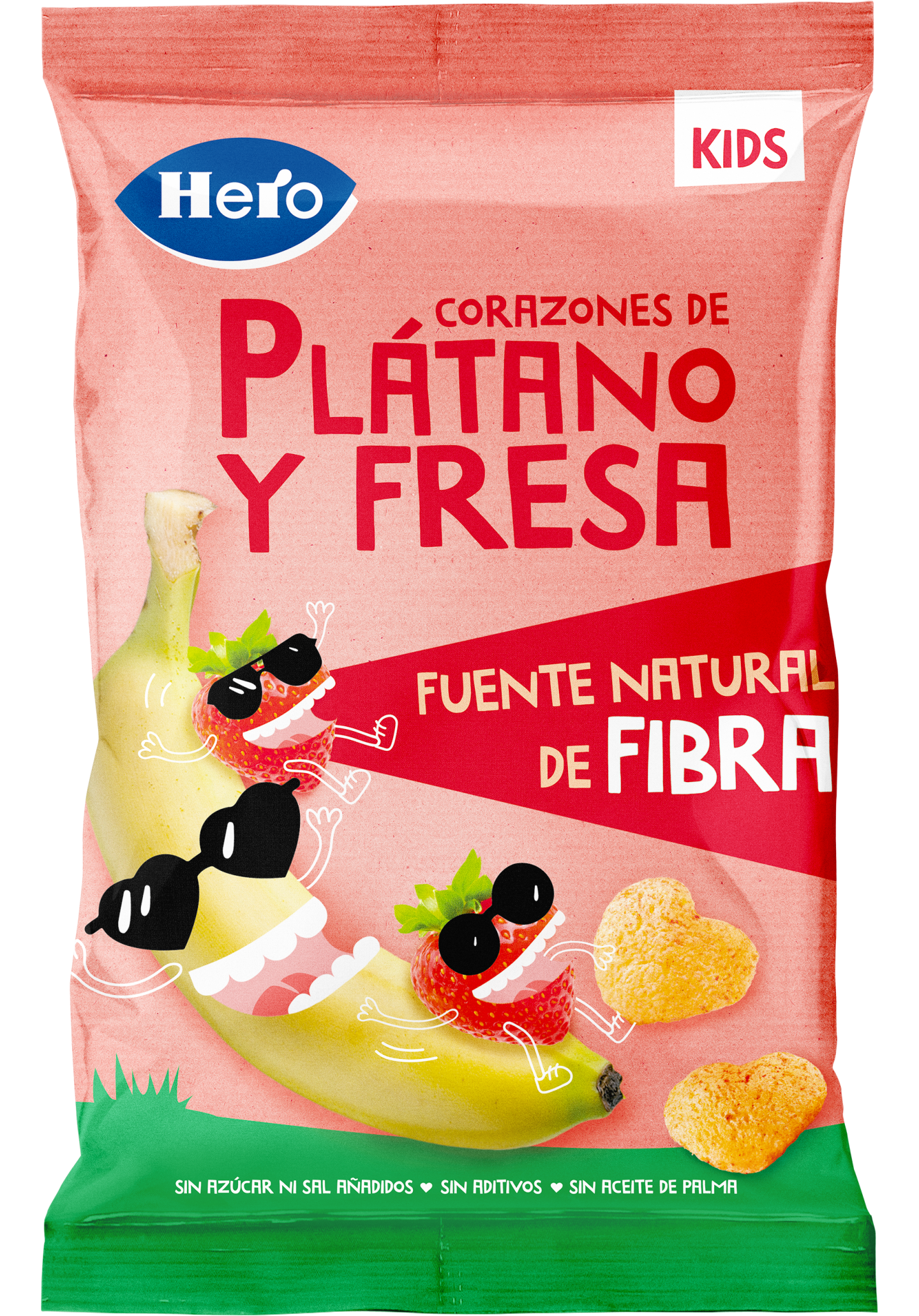 Hero KIDS Corazones de Fresa y Plátano