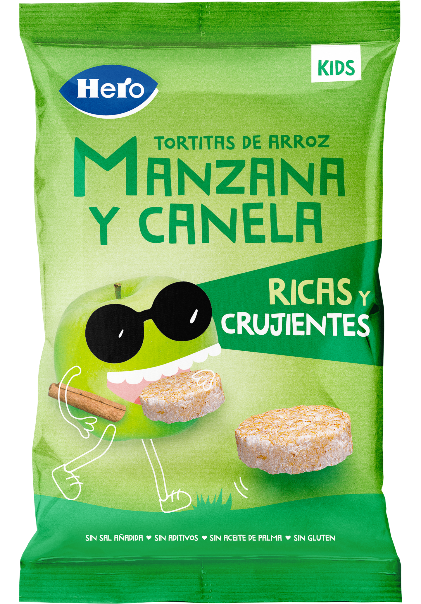 Hero KIDS Tortitas de arroz Manzana y Canela