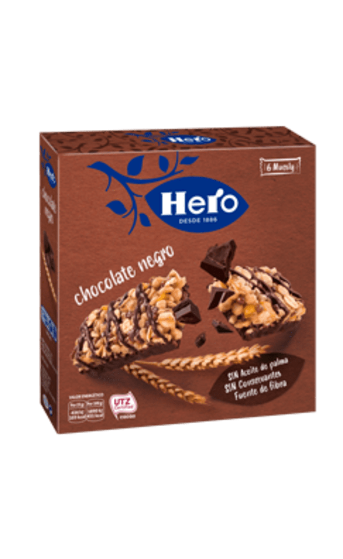 Barritas Cereales y Chocolate Muesly Hero 4 x 25 Gr