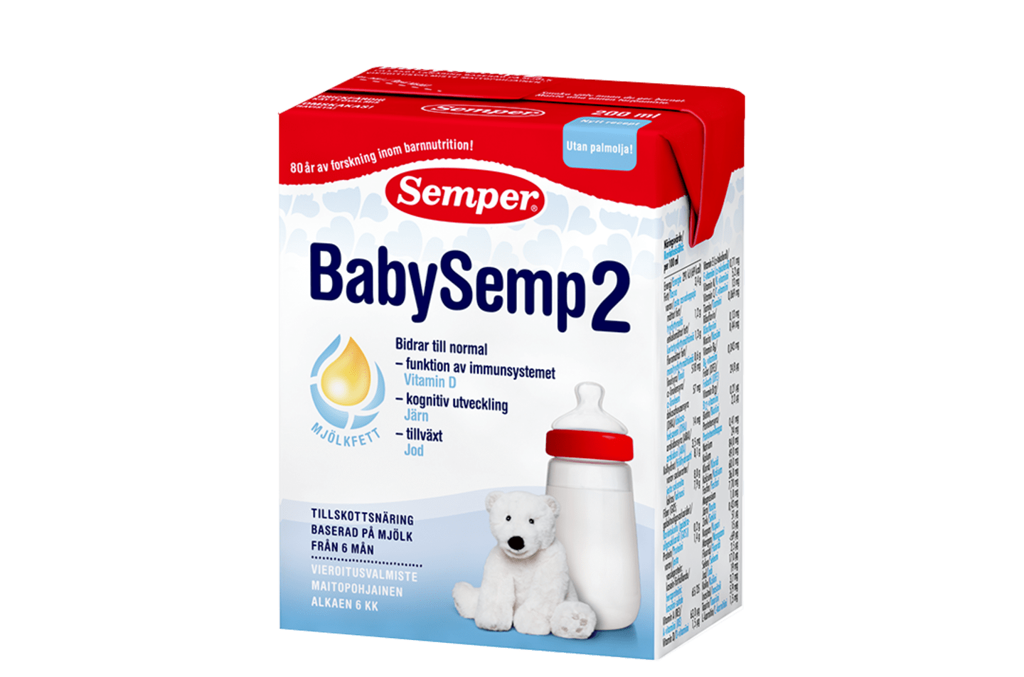 BabySemp 2 - drickfärdig 200ml - Semper Barnmat
