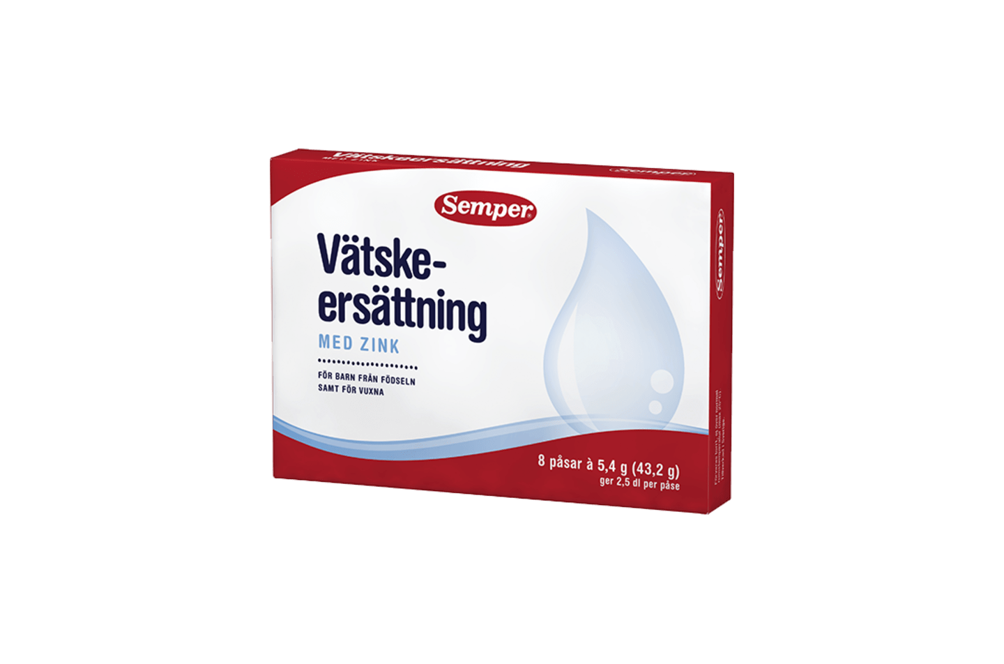 Vätskeersättning med zink från Semper Barnmat