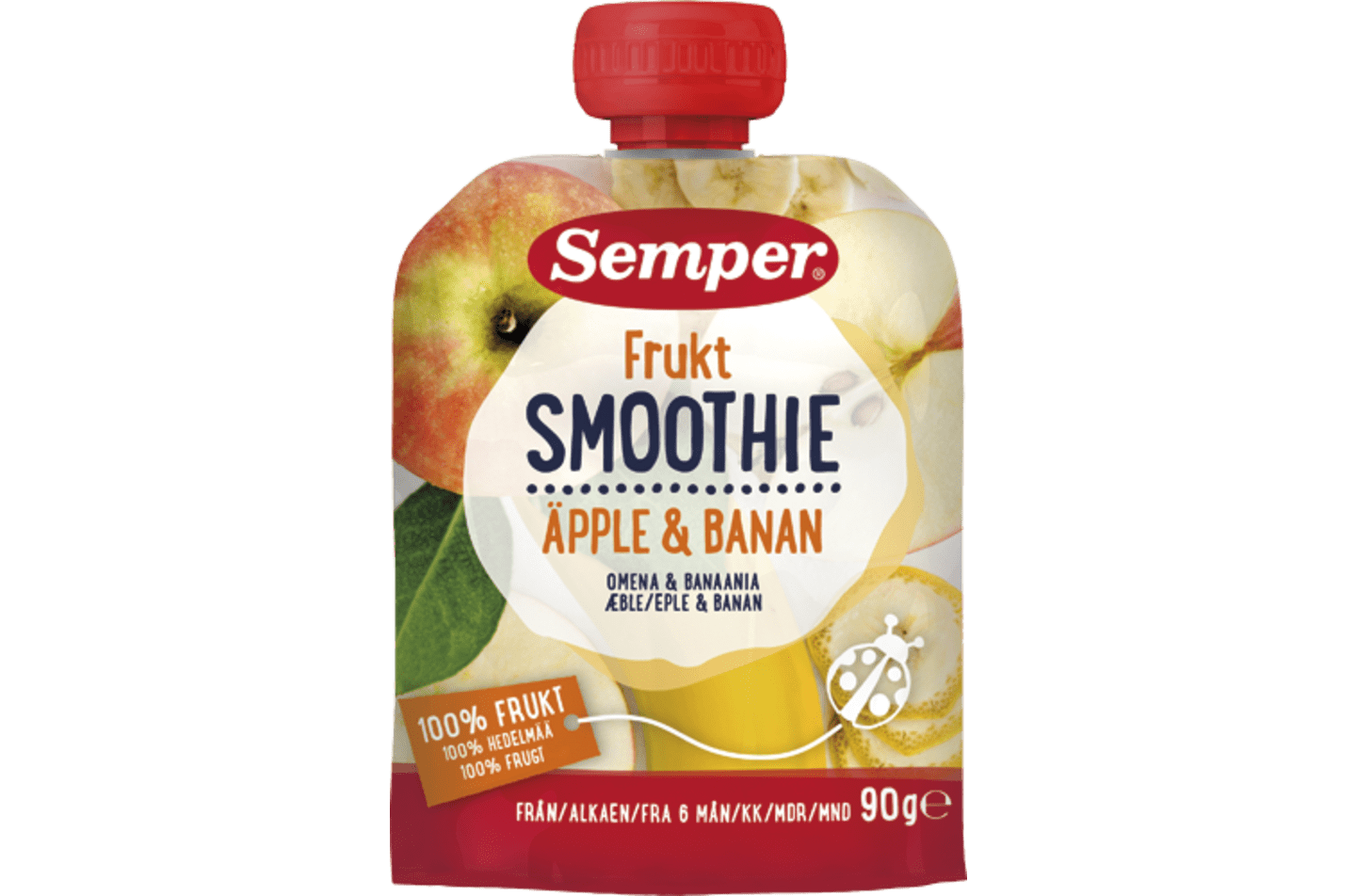 Smoothie Frukt Omenaa ja Banaania 6kk | Semper Lastenruoat