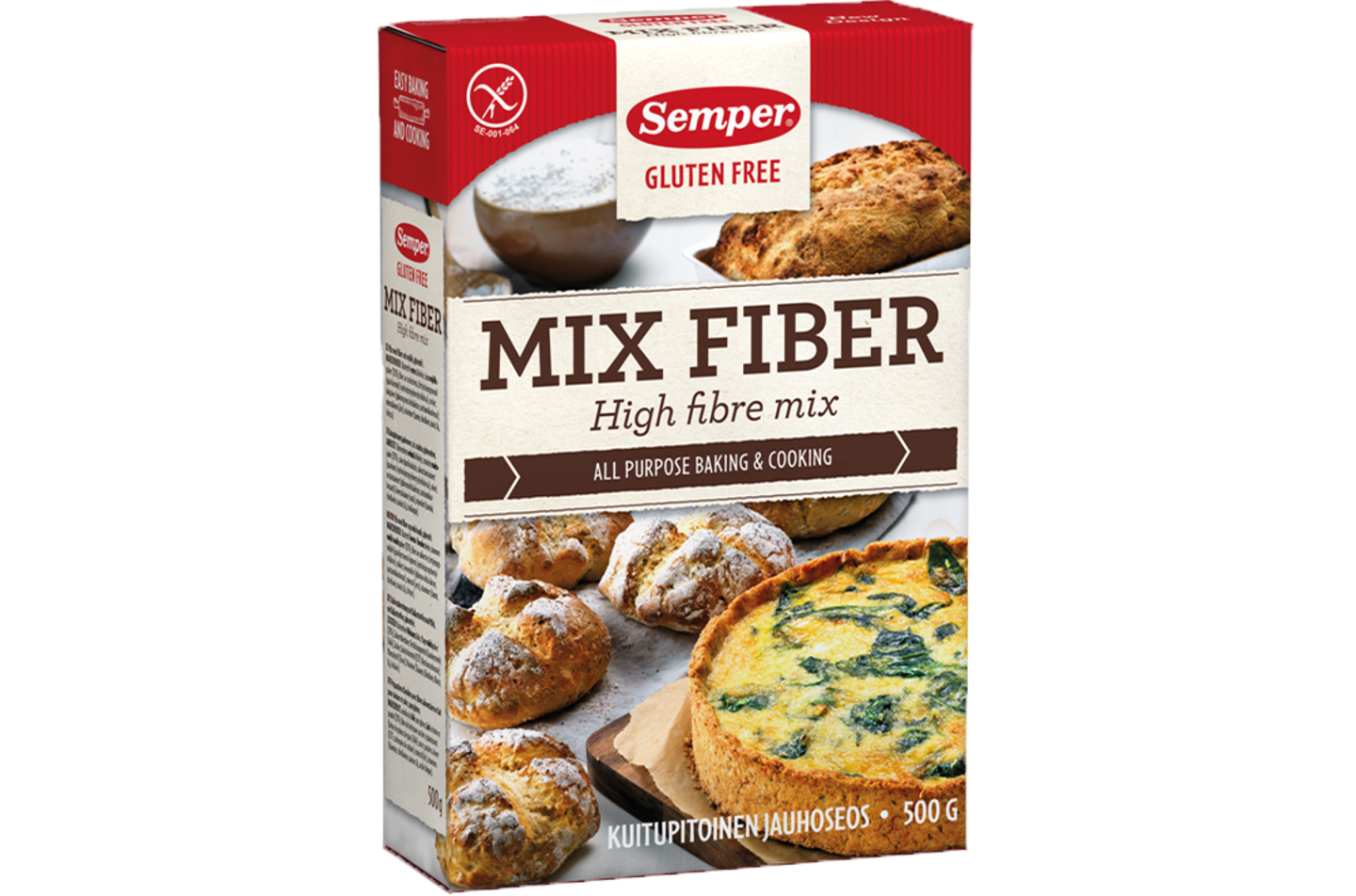 Mix fiber - grov mjölmix | Semper Glutenfritt