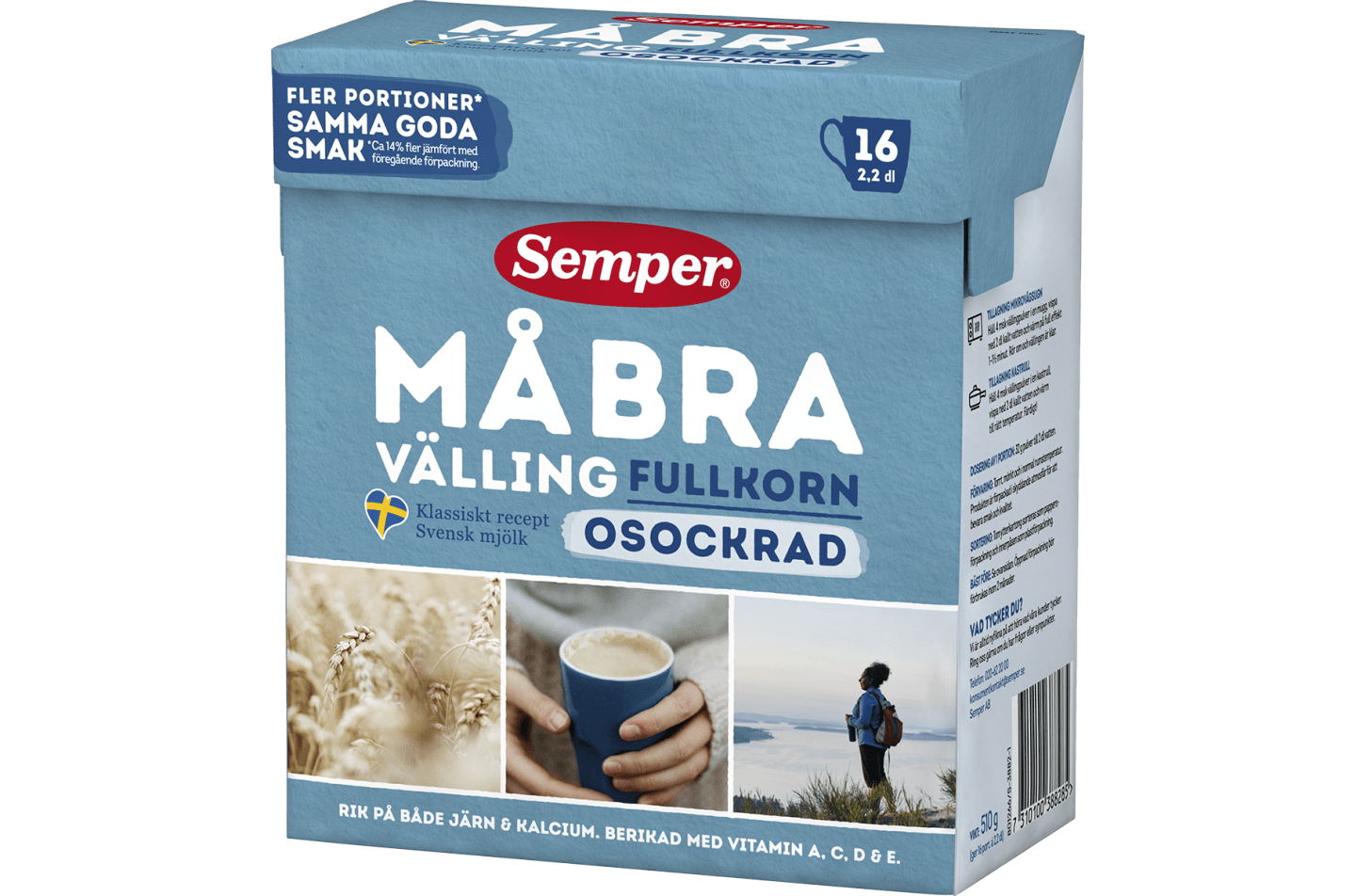 Må Bra välling osockrad - ny förpackning! - Semper