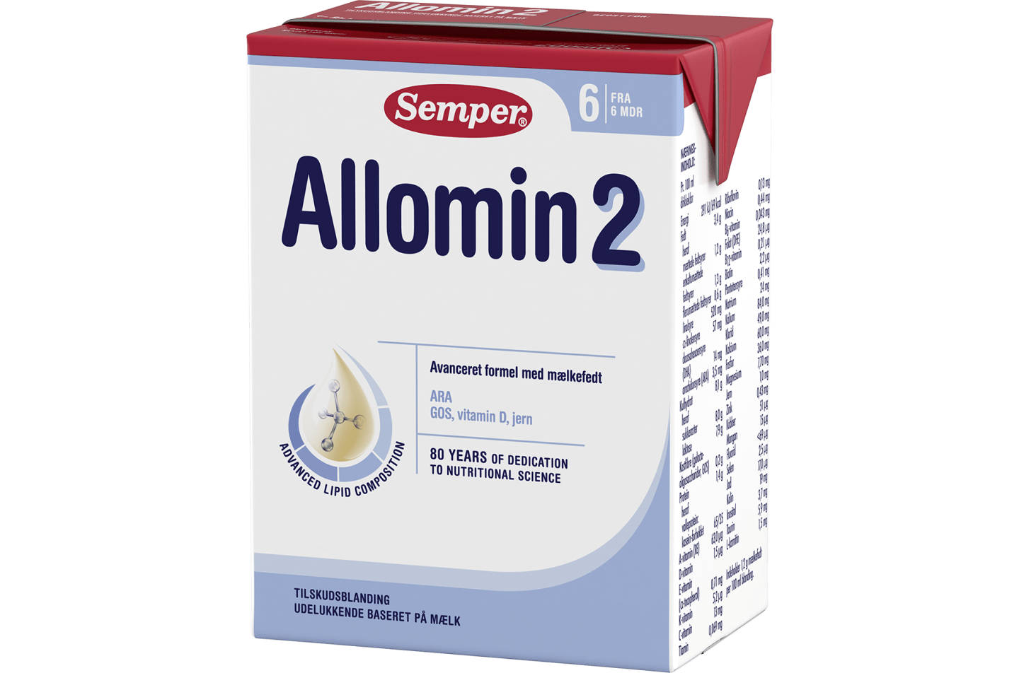 Drikkeklar Allomin 2, tilskudsblanding fra Semper