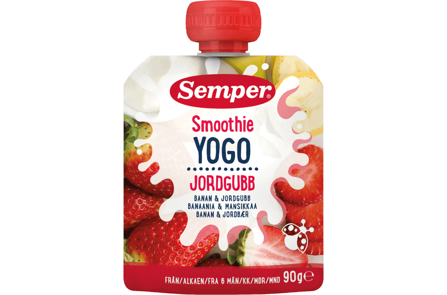 Smoothie Yogo Jordgubb från Semper Barnmat