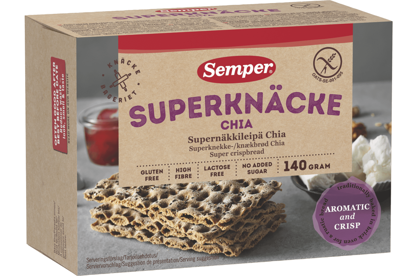 Superknäcke Chia från Semper Glutenfritt