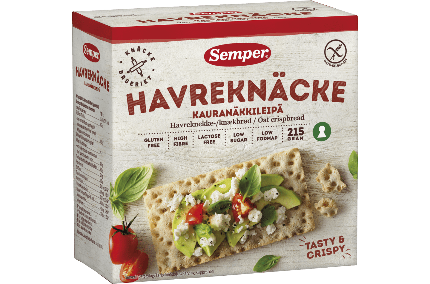 Havreknäcke från Semper Glutenfritt