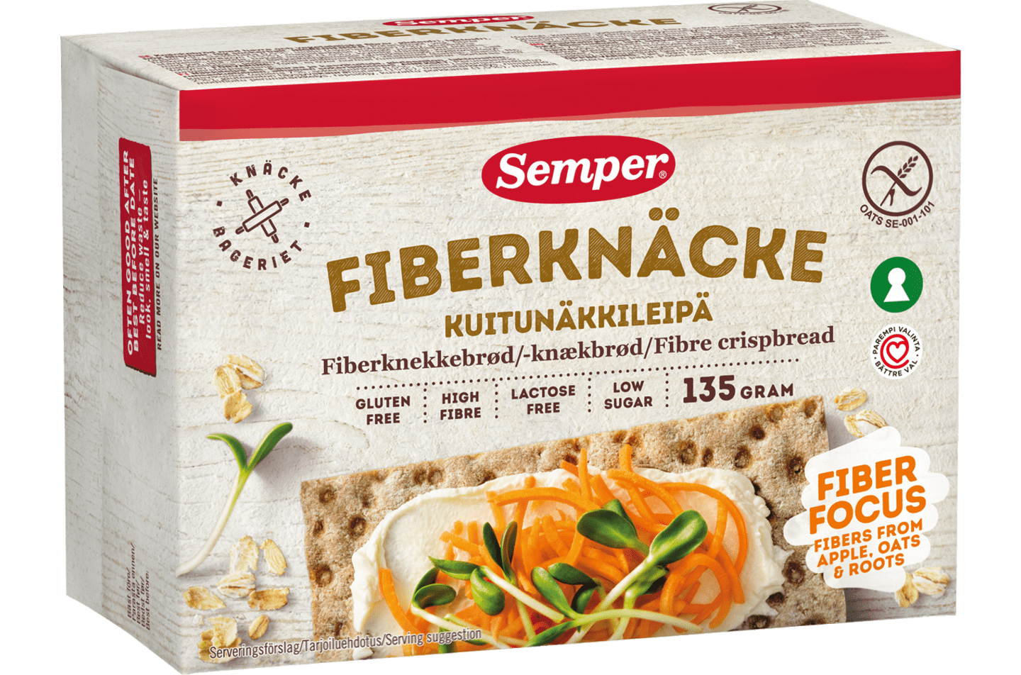 Fiberknäcke från Semper Glutenfritt