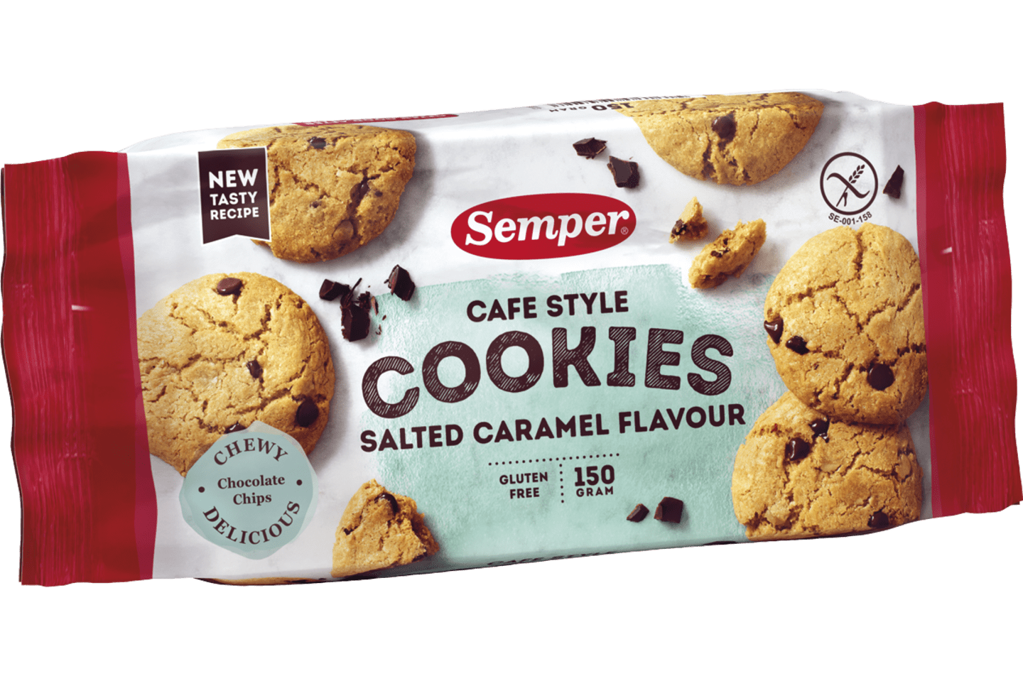 Cafe Style Cookies Salted Caramel Semper Glutenfritt