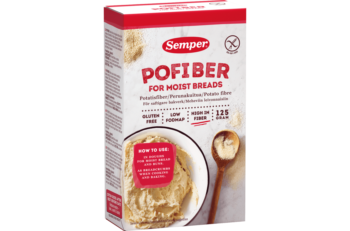 Semper Pofiber - kartoffelfiber som kan bruges som glutenfri rasp