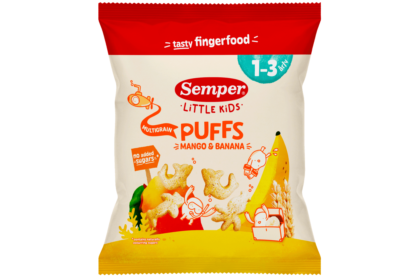 Semper Little Kids Multigrain Puffs Mango & Banana