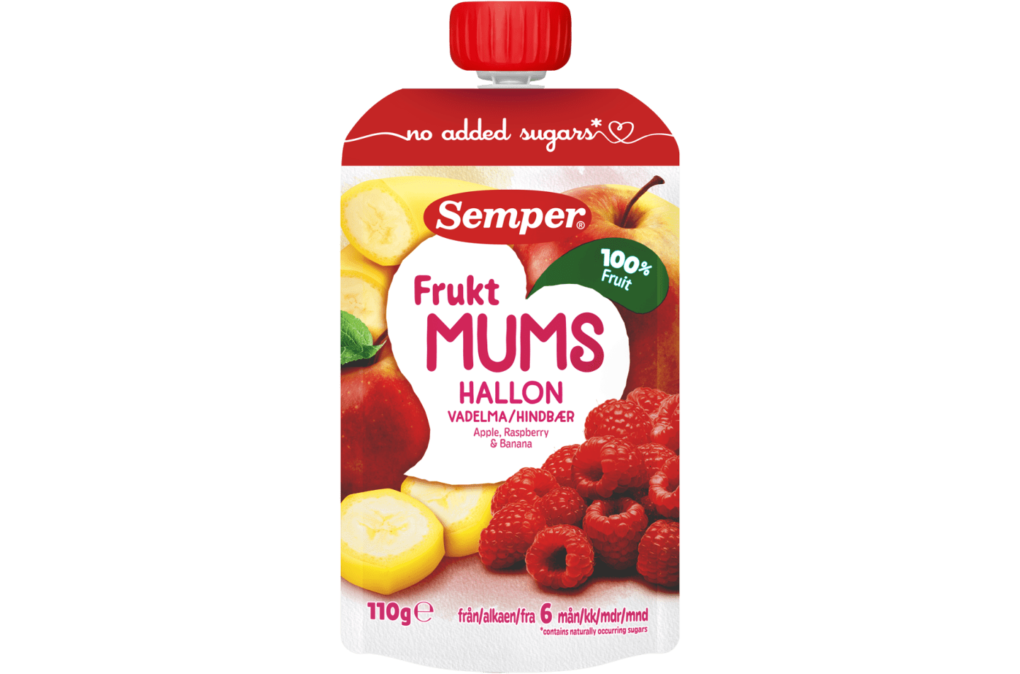 Fruktmums Vadelma 110g