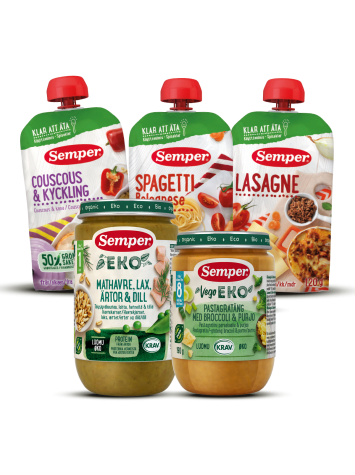 Barnmat från Semper