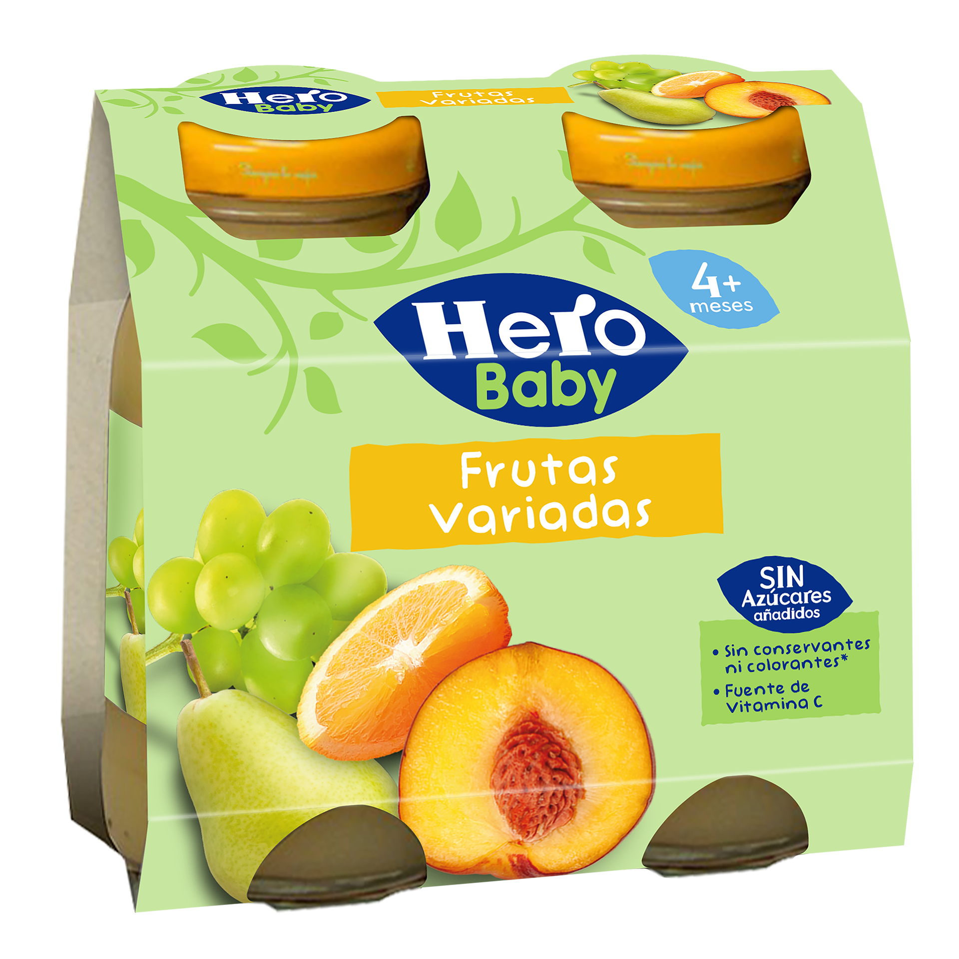 Hero Baby Yogur natural sin azúcar añadido y sin aceite de palma desde 6  meses Pack 2 tarros 120 g