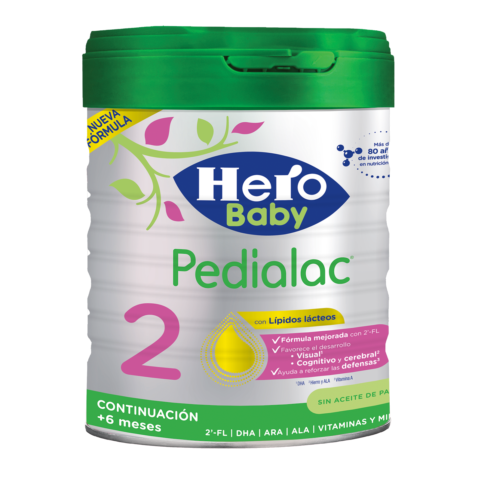 Leche infantil de continuación desde 6 meses en polvo Hero Baby