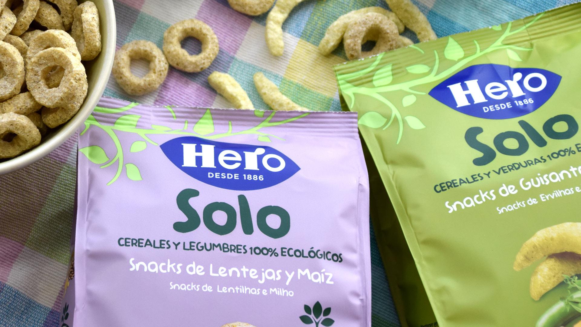 Conoces los nuevos snacks Hero Solo 100% ecológicos para tu bebé?