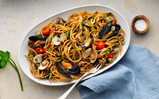 Gluteeniton linguine frutti di mare - Reseptit | Semper Gluteeniton