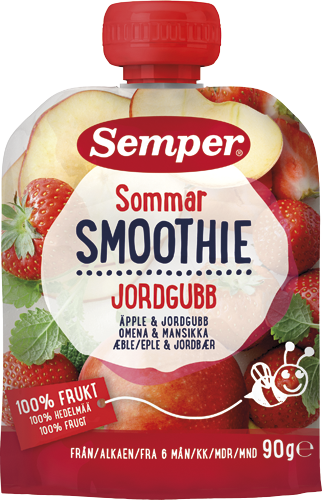 Smoothie Sommar Omenaa ja Mansikkaa | Semper Lastenruoat