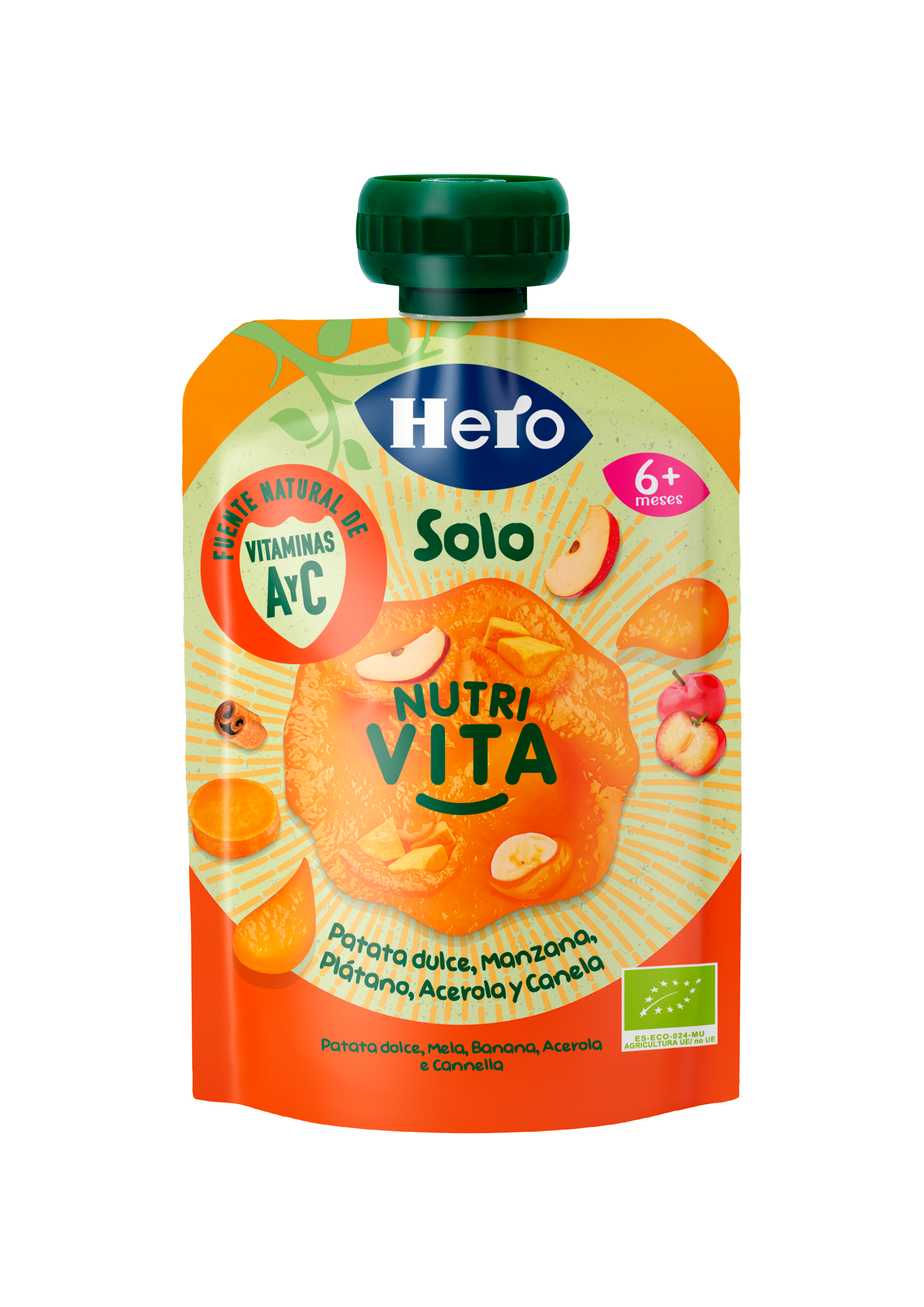 Hero Baby Solo Bolsita Manzana Plátano y Zanahoria 100 gr