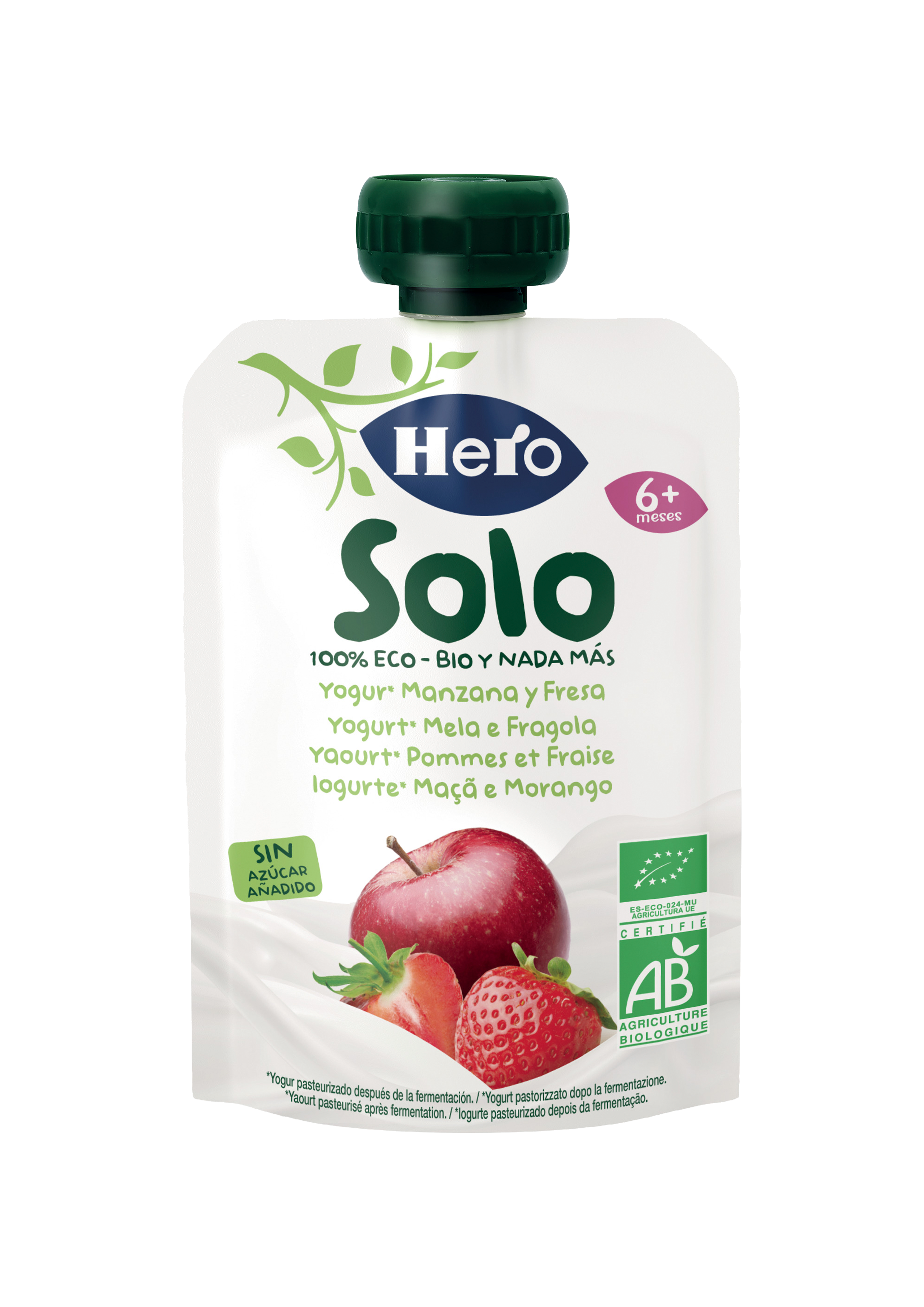 Hero Baby Tarrito de Manzana, Plátano y Yogur, 120g (Bio) : :  Alimentación y bebidas