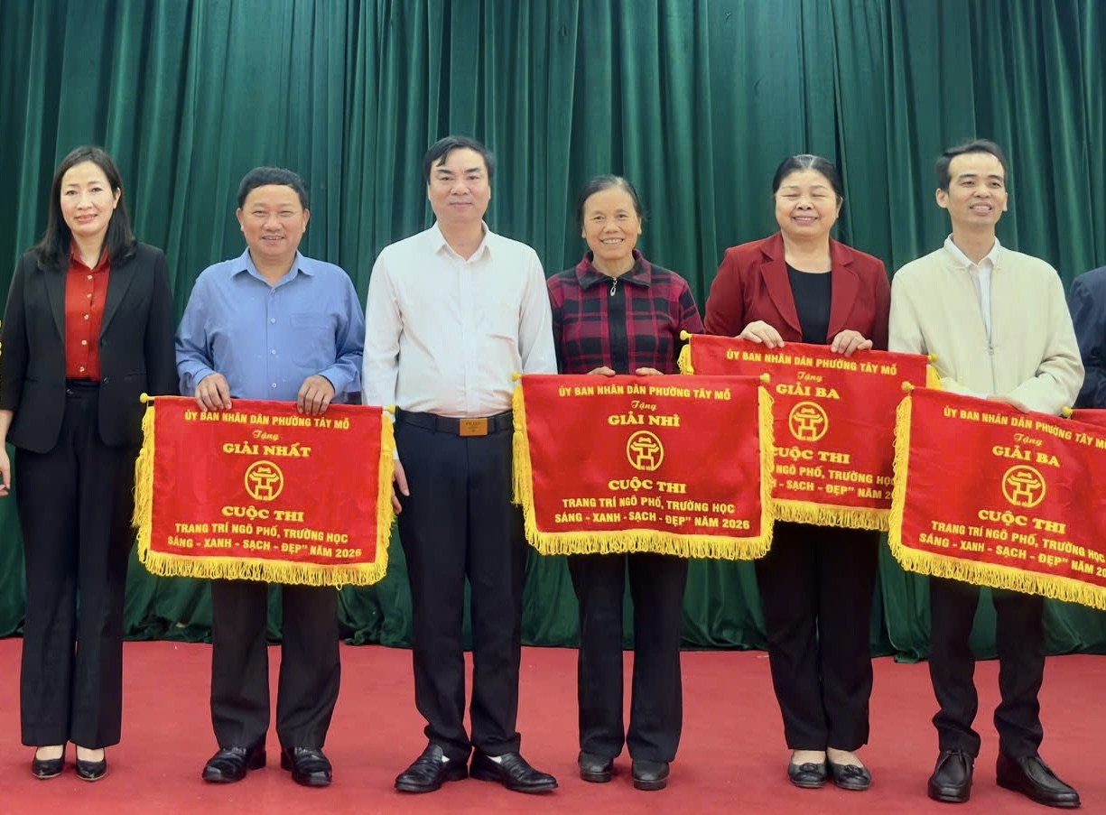 Tổ dân phố 14 đạt Giải ba cuộc thi trang trí ngõ phố xanh – sạch – đẹp Xuân 2026