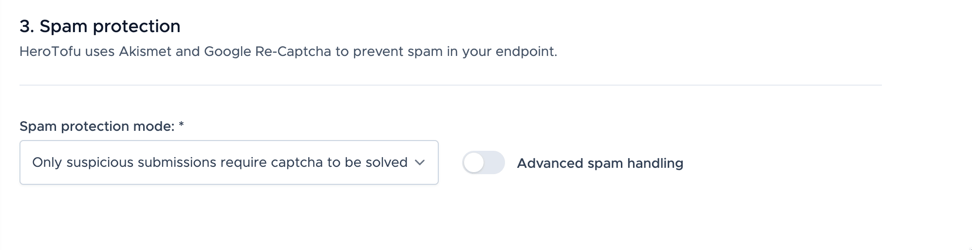 Spam protection