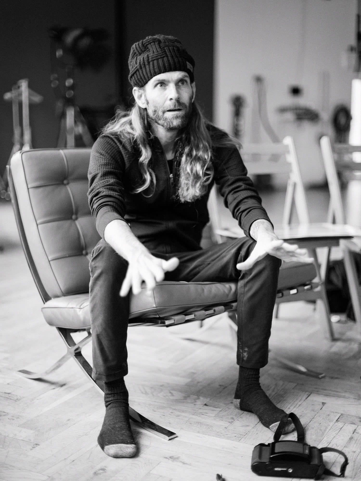 Joakim Hertze — Swedish portrait and editorial photographer — Knitted brain beanie -- portraits of Ryan Muirhead, image 5