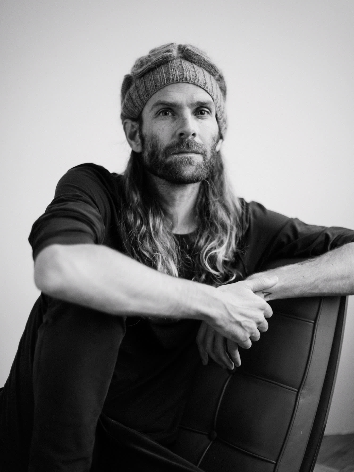 Joakim Hertze — Swedish portrait and editorial photographer — Knitted brain beanie -- portraits of Ryan Muirhead, image 6